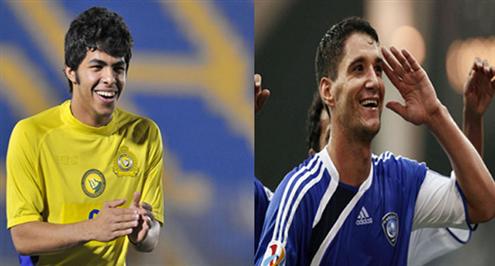 «الشهري - نيفيز».. صراع من نوع خاص بين النصراويين والهلاليين.. صور